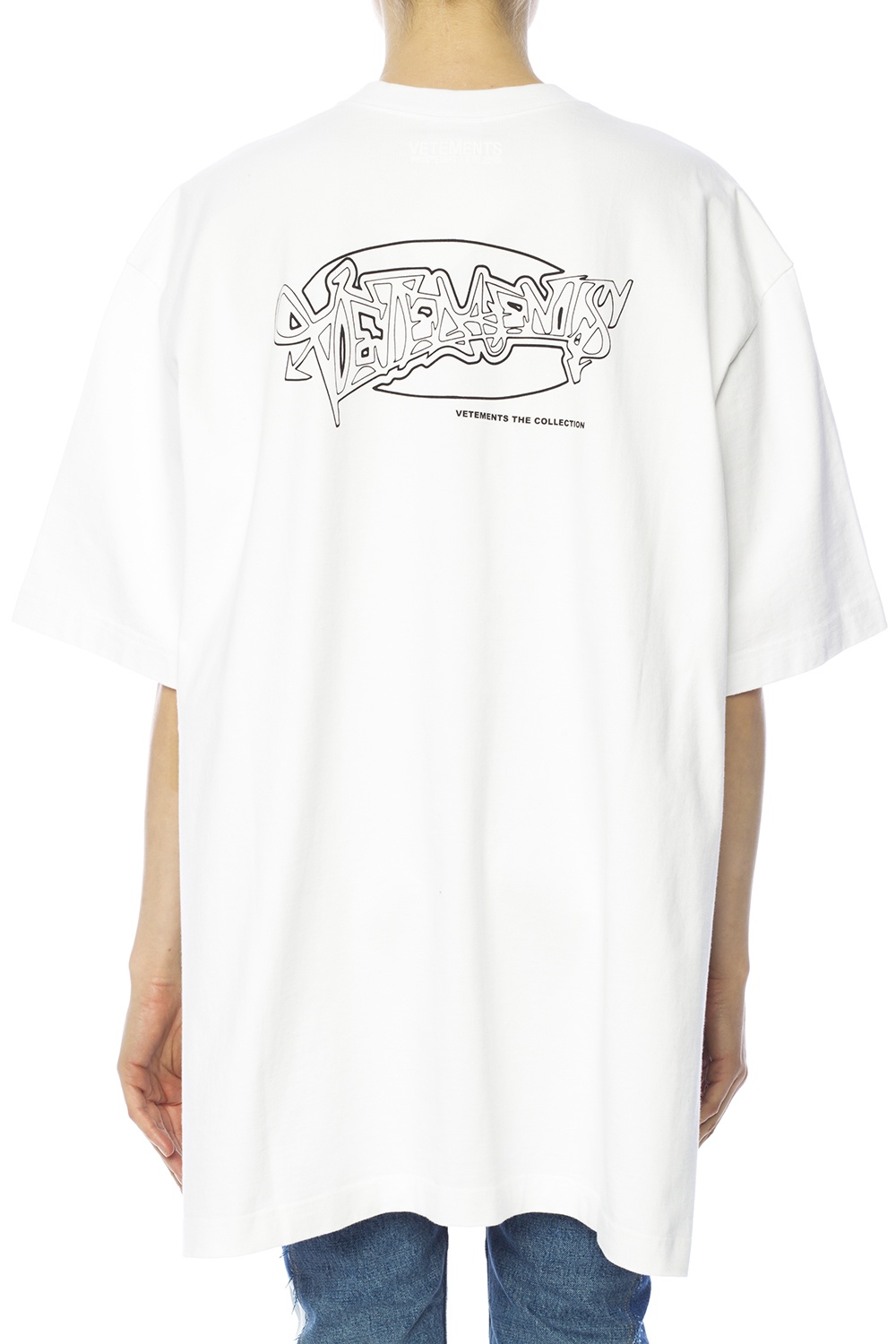 White Oversize T-shirt with slits VETEMENTS - Vitkac KR